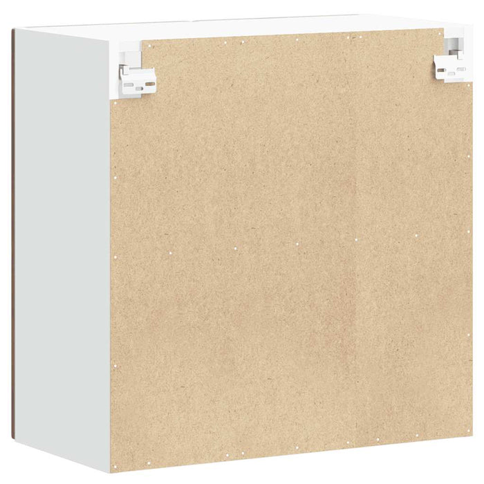 Pensile da Cucina con Porta in Vetro-Mobile Cucina da Parete Lucca Rovere Fumo 732575