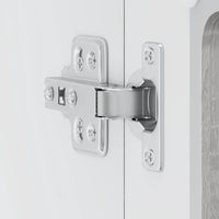 vidaXL Pensile da Cucina con Porta in Vetro Lucca Grigio Sonoma