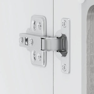 vidaXL Pensile da Cucina con Porta in Vetro Lucca Grigio Sonoma