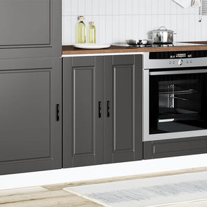 vidaXL Base da Cucina Porto Nero in Legno Multistrato
