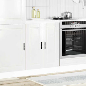 vidaXL Base da Cucina Porto Bianco Lucido in Legno Multistrato