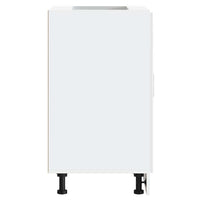 vidaXL Base da Cucina Porto Bianco Lucido in Legno Multistrato