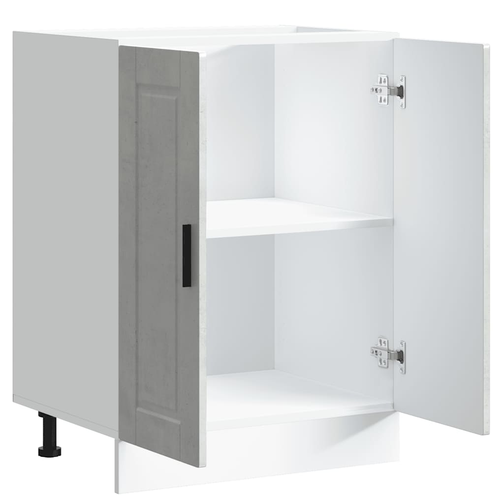 Base da Cucina Porto Grigio Cemento in Legno Multistrato 853921