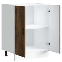 Base da Cucina-Mobile Base da Cucina Porto Rovere Fumo in Legno Multistrato 881002