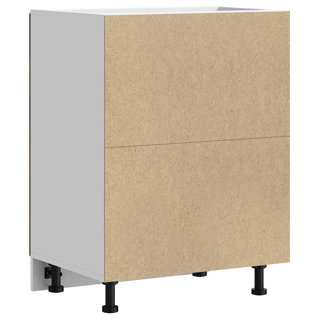 Base da Cucina Porto Rovere Fumo in Legno Multistrato 853922