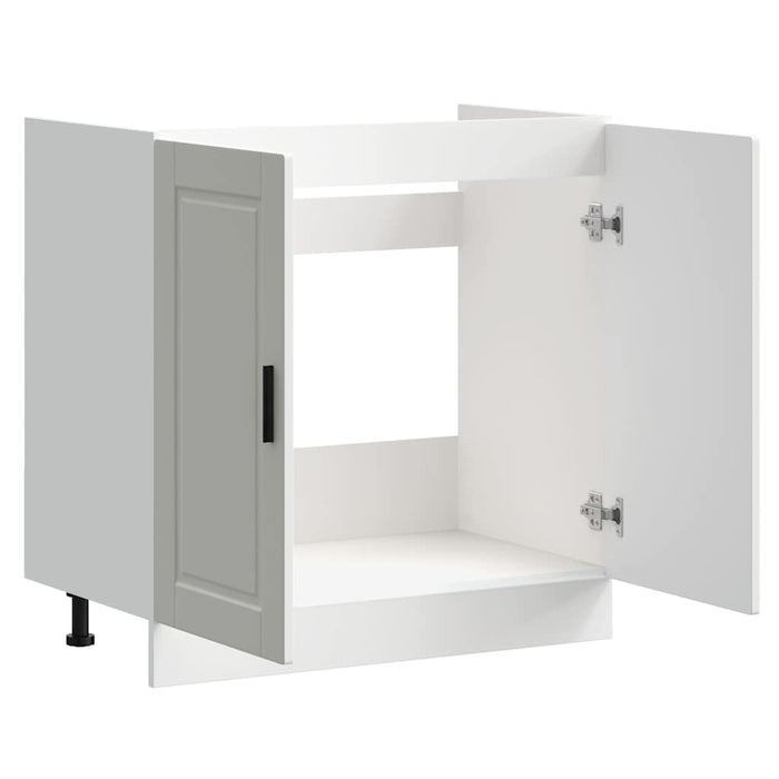 Mobile base lavello-Armadietto da bagno Porto Bianco 80x46x81,5cm Legno Multistrato