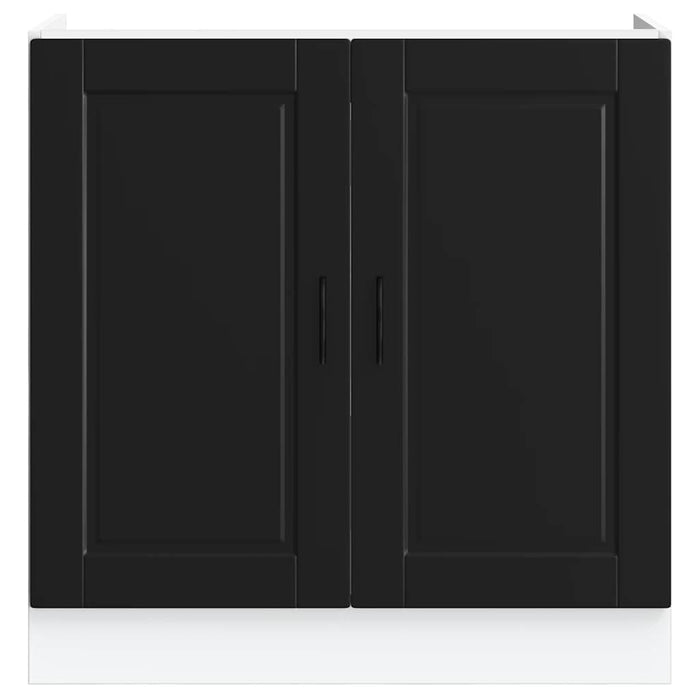 Mobile base lavello Porto Nero 80x46x81,5cm Legno Multistrato