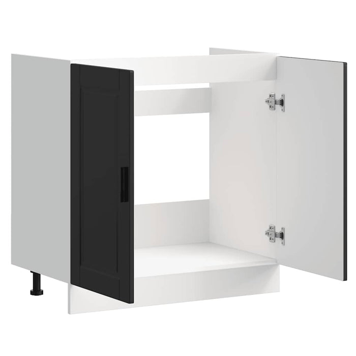 Mobile base lavello Porto Nero 80x46x81,5cm Legno Multistrato 853928