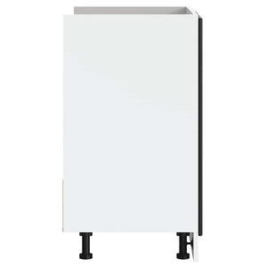 Mobile base lavello-Armadietto da bagno Porto Nero 80x46x81,5cm Legno Multistrato