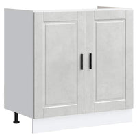 Mobile base lavello Porto Grigio Cemento 80x46x81,5 cm 853931