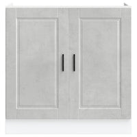 Mobile base lavello Porto Grigio Cemento 80x46x81,5 cm 853931