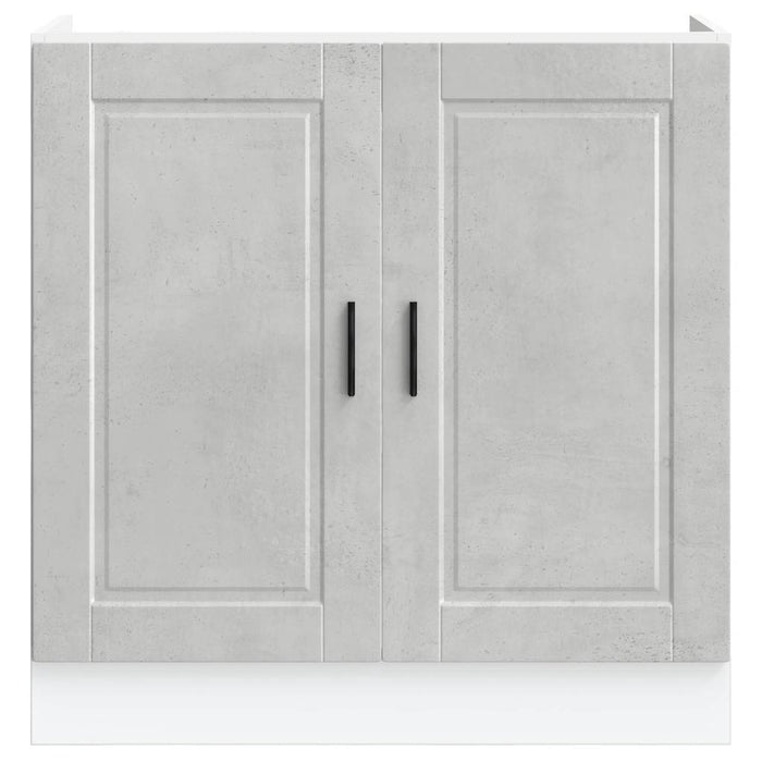 Mobile base lavello Porto Grigio Cemento 80x46x81,5 cm 853931