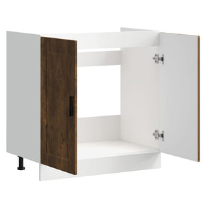 Mobile base lavello Porto Rovere Fumo 80x46x81,5 cm Truciolato 853932