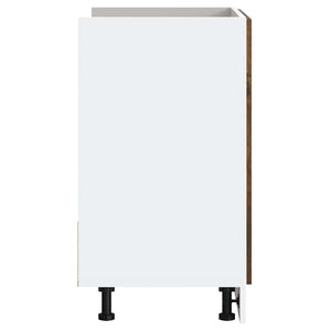 vidaXL Mobile base lavello Porto Rovere Fumo 80x46x81,5 cm Truciolato