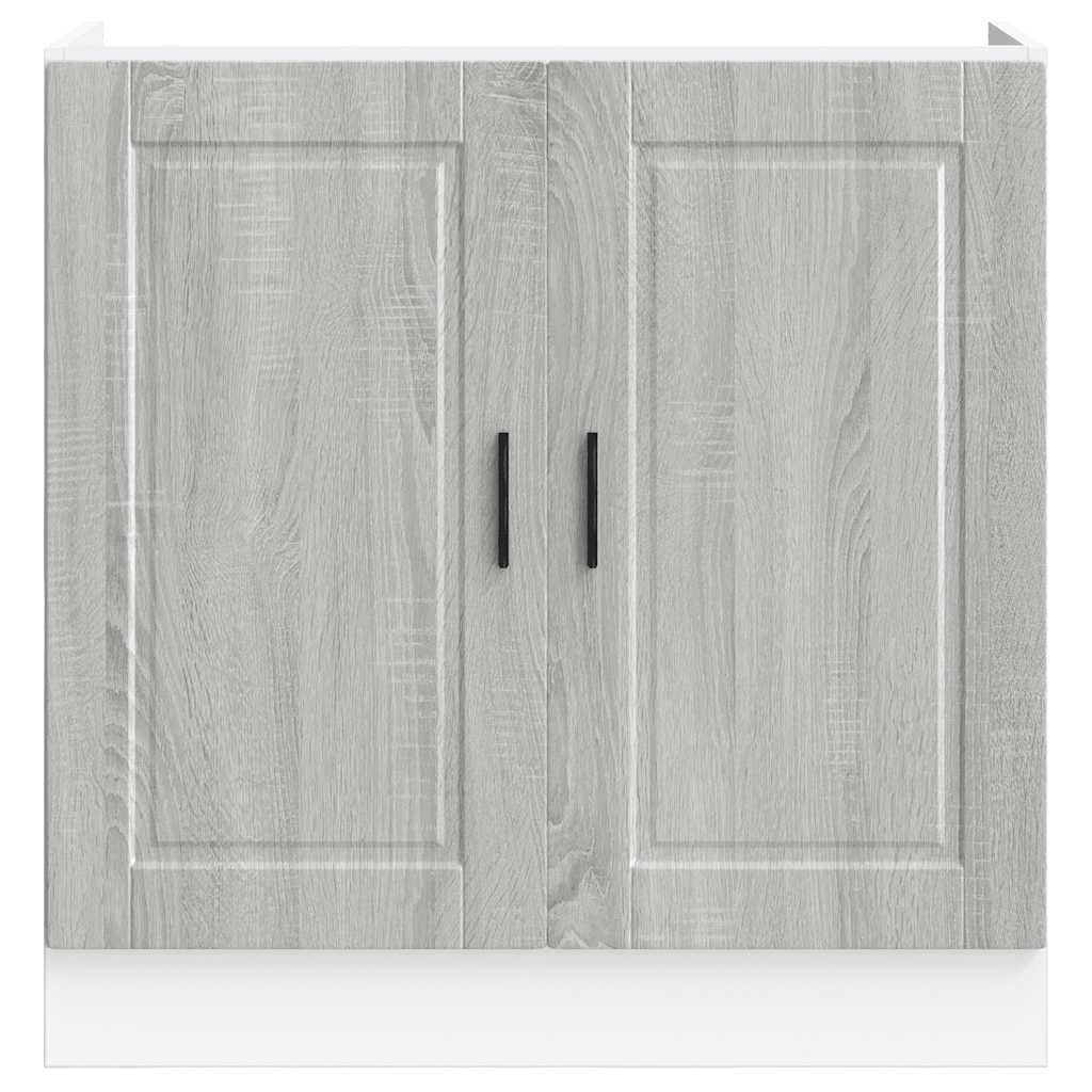 Mobile base lavello Porto Grigio Sonoma 80x46x81,5cm Truciolato 853933