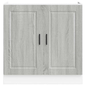 Mobile base lavello Porto Grigio Sonoma 80x46x81,5cm Truciolato 853933