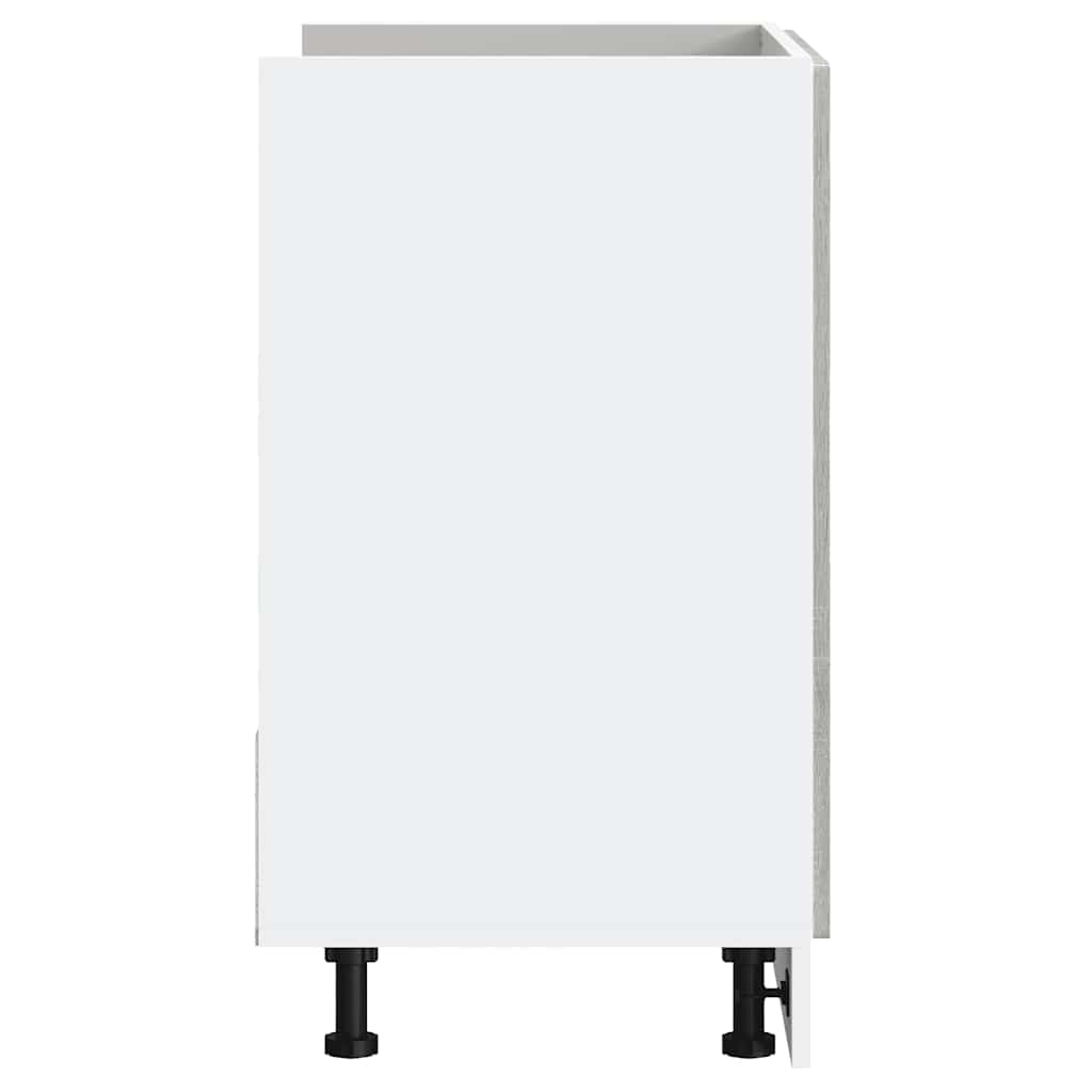 vidaXL Mobile base lavello Porto Grigio Sonoma 80x46x81,5cm Truciolato