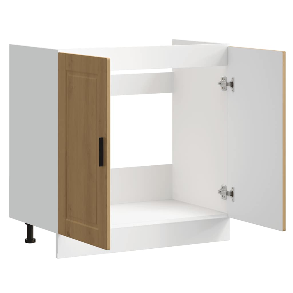 Mobile base lavello-Armadietto da bagno Porto Rovere Artigianale 80x46x81,5 cm