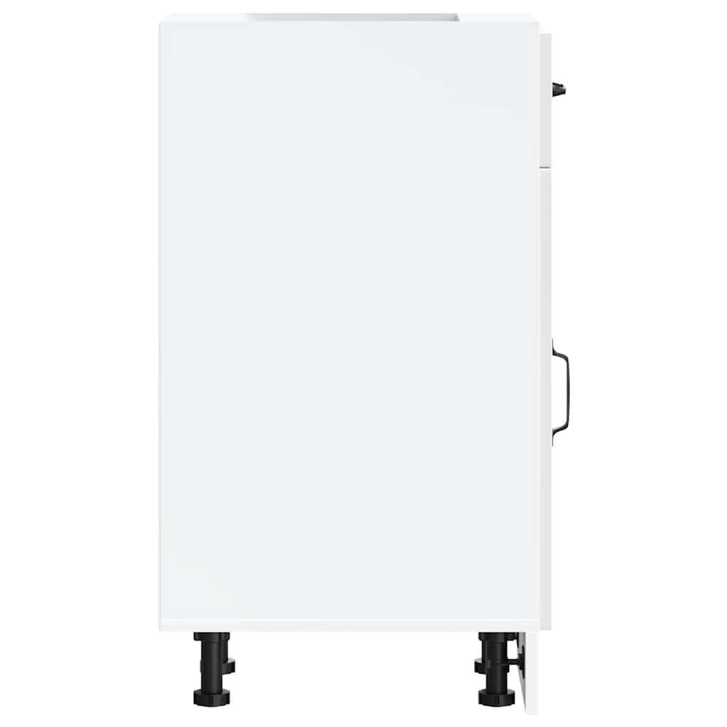 Base da Cucina-Mobile Base da Cucina Porto Bianco Lucido in Legno Multistrato 225194