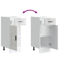 vidaXL Base da Cucina Porto Bianco Lucido in Legno Multistrato