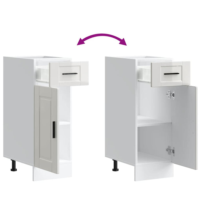 Base da Cucina Porto Bianco Lucido in Legno Multistrato 853939