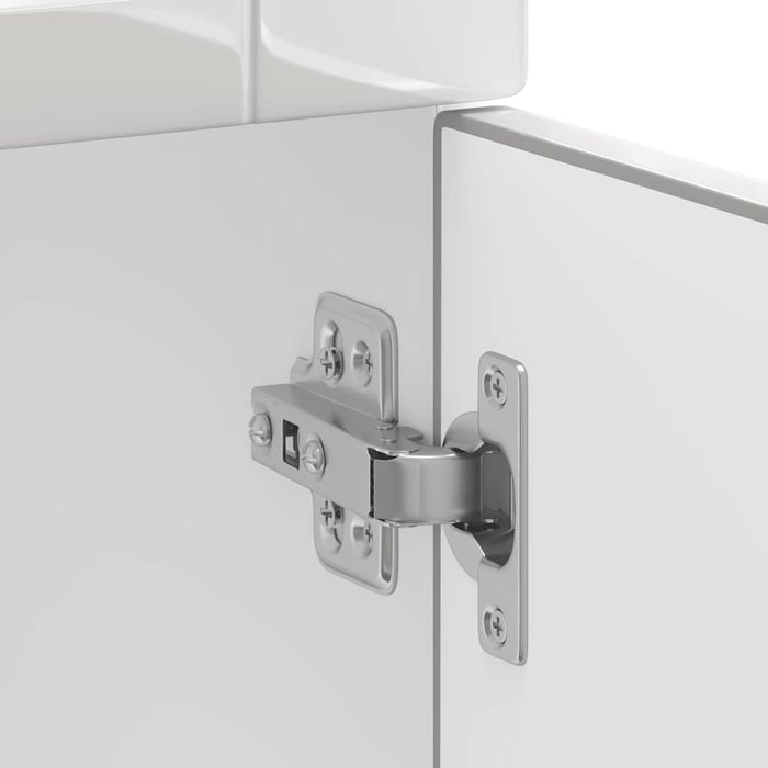 vidaXL Base da Cucina Porto Bianco Lucido in Legno Multistrato