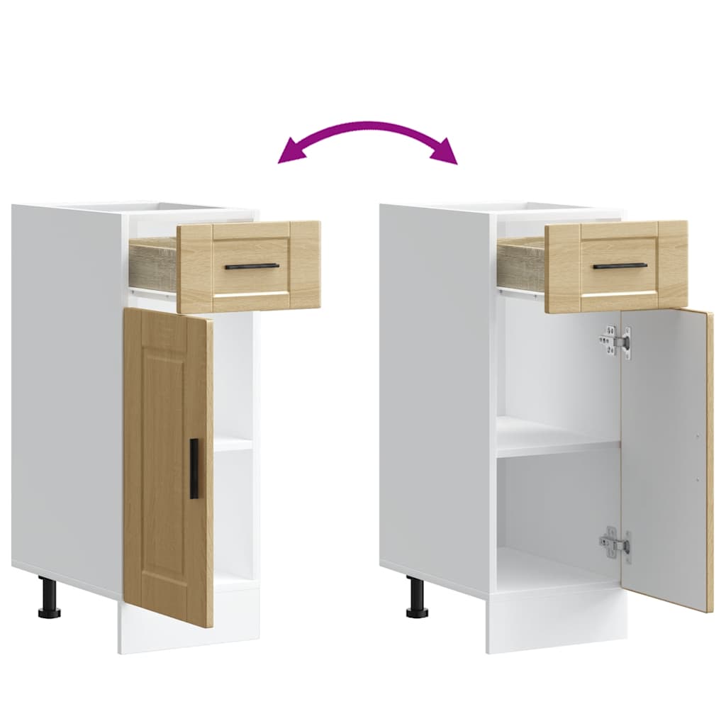 Base da Cucina Porto Rovere Sonoma in Legno Multistrato