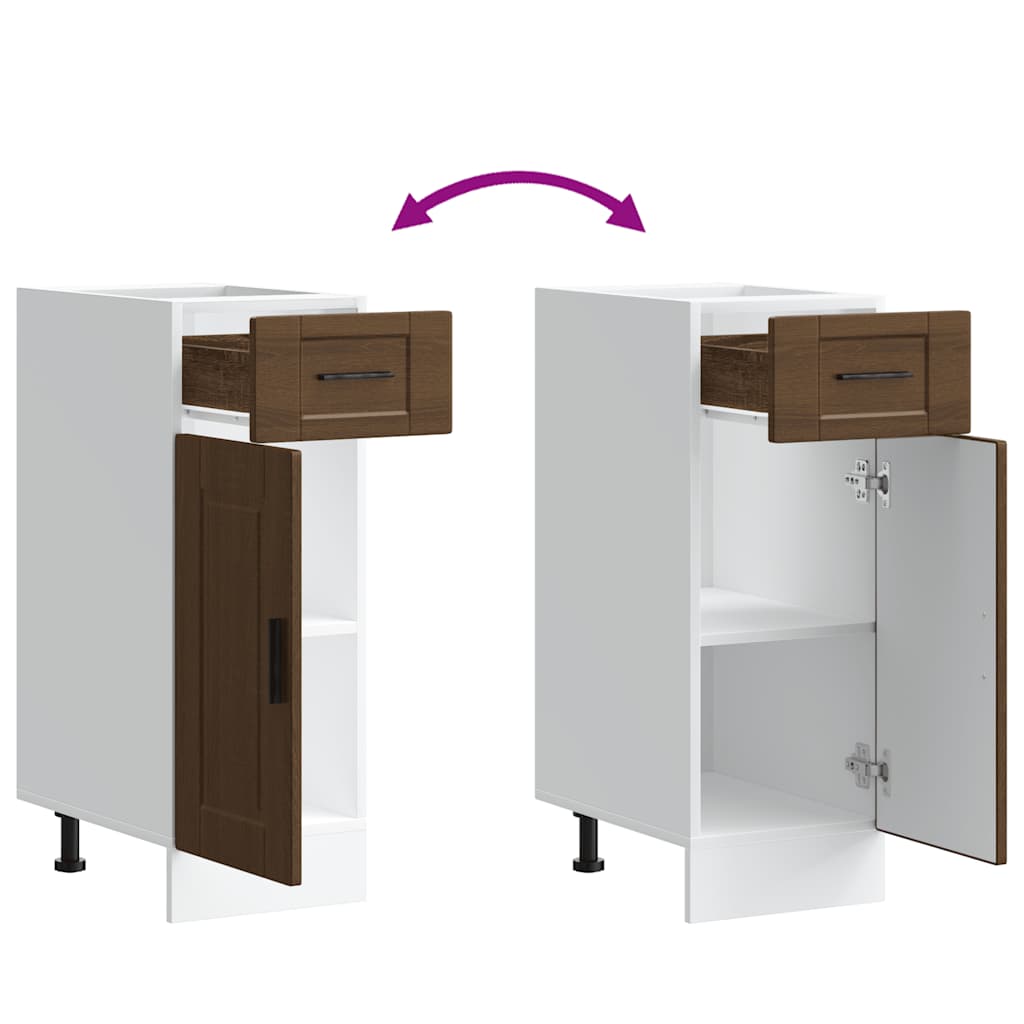 Base da Cucina Porto Rovere Marrone in Legno Multistrato 853944