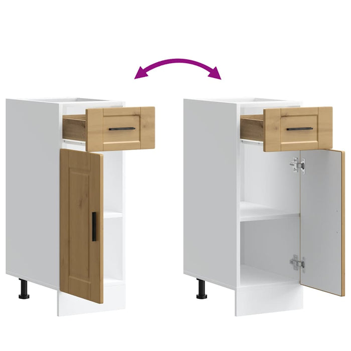 vidaXL Base da Cucina Porto Rovere Artigianale Legno Multistrato