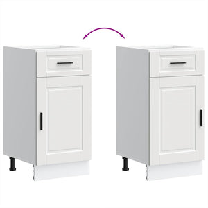 vidaXL Base da Cucina Porto Bianco in Legno Multistrato