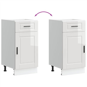 Base da Cucina-Mobile Base da Cucina Porto Bianco Lucido in Legno Multistrato 636929