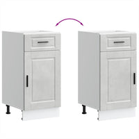 vidaXL Base da Cucina Porto Grigio Cemento in Legno Multistrato