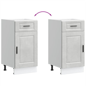 vidaXL Base da Cucina Porto Grigio Cemento in Legno Multistrato