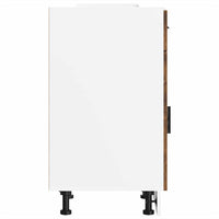 Base da Cucina Porto Rovere Fumo in Legno Multistrato 853952