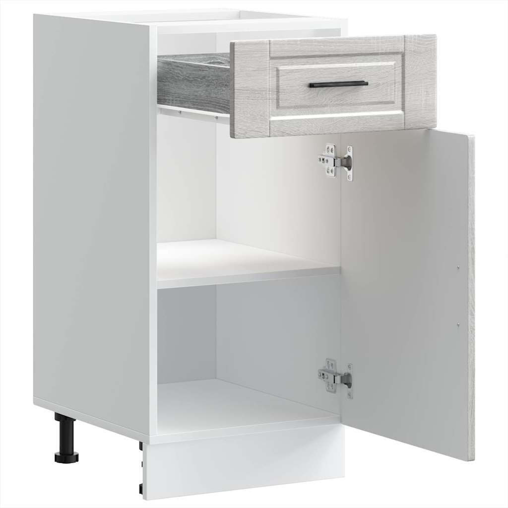 vidaXL Base da Cucina Porto Grigio Sonoma in Legno Multistrato