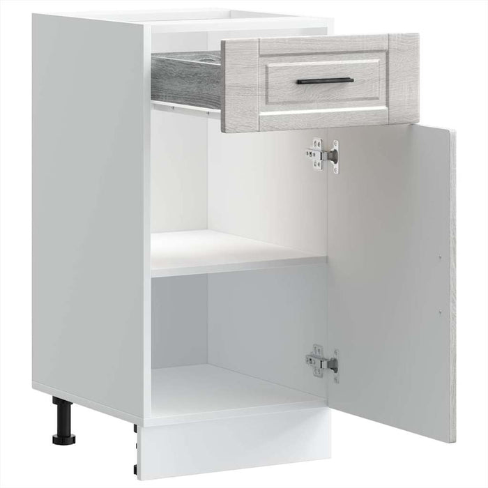 vidaXL Base da Cucina Porto Grigio Sonoma in Legno Multistrato