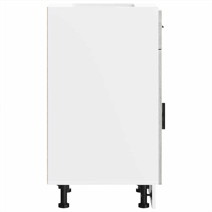 vidaXL Base da Cucina Porto Grigio Sonoma in Legno Multistrato