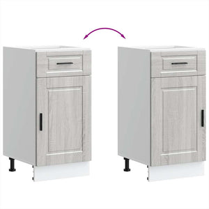 vidaXL Base da Cucina Porto Grigio Sonoma in Legno Multistrato