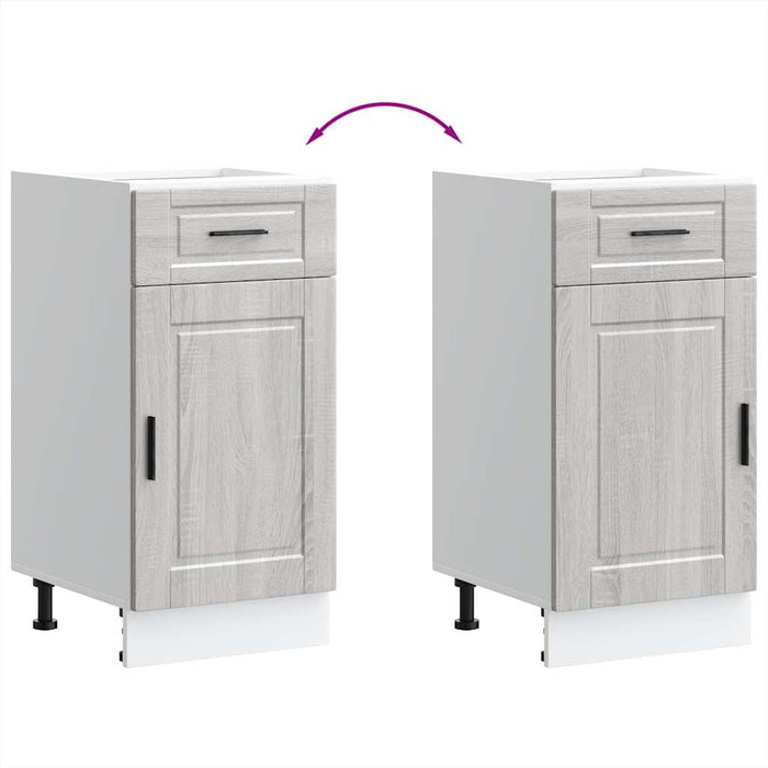 Base da Cucina Porto Grigio Sonoma in Legno Multistrato 853953