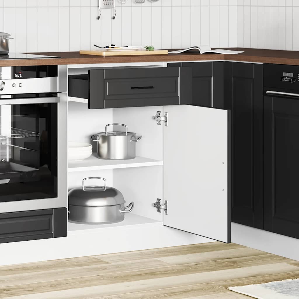 vidaXL Base da Cucina Porto Nero in Legno Multistrato
