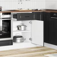 vidaXL Base da Cucina Porto Nero in Legno Multistrato