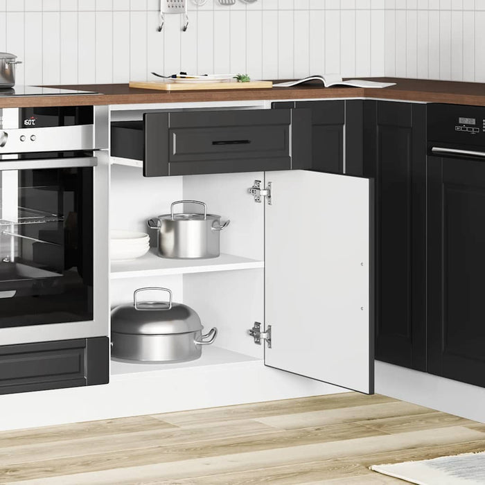 vidaXL Base da Cucina Porto Nero in Legno Multistrato