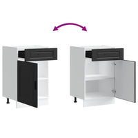 vidaXL Base da Cucina Porto Nero in Legno Multistrato