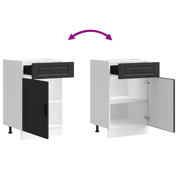 vidaXL Base da Cucina Porto Nero in Legno Multistrato