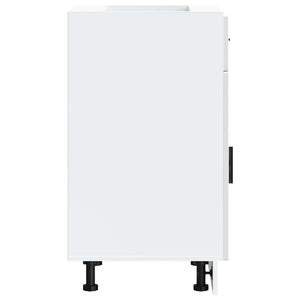 Base da Cucina Porto Bianco Lucido in Legno Multistrato 853959