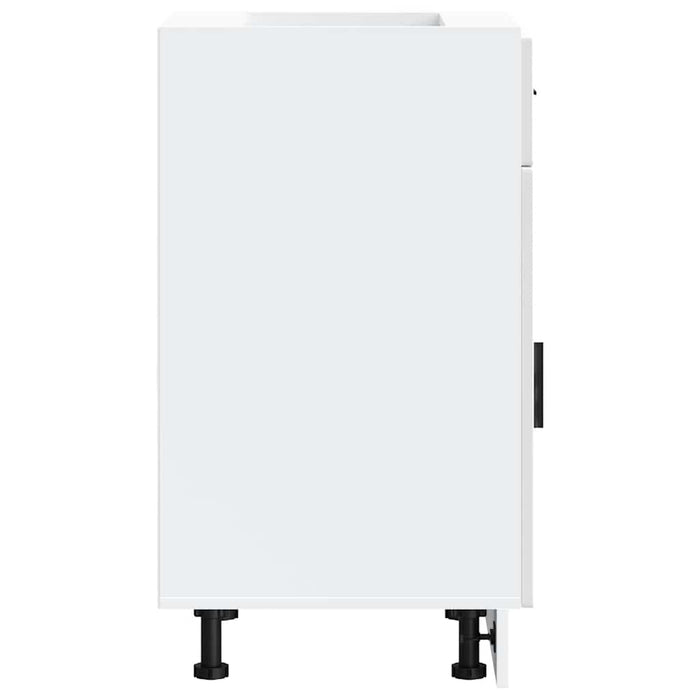 Base da Cucina Porto Bianco Lucido in Legno Multistrato 853959