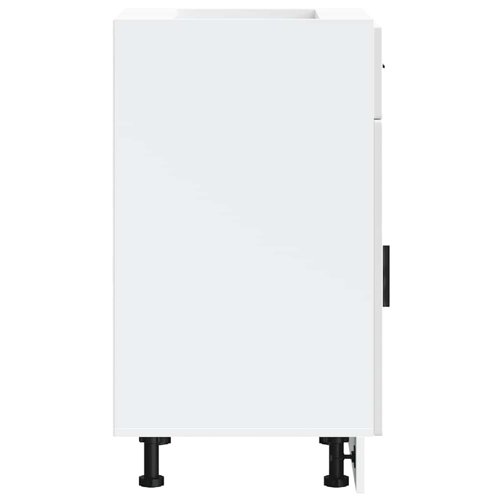 Base da Cucina-Mobile Base da Cucina Porto Bianco Lucido in Legno Multistrato 129455