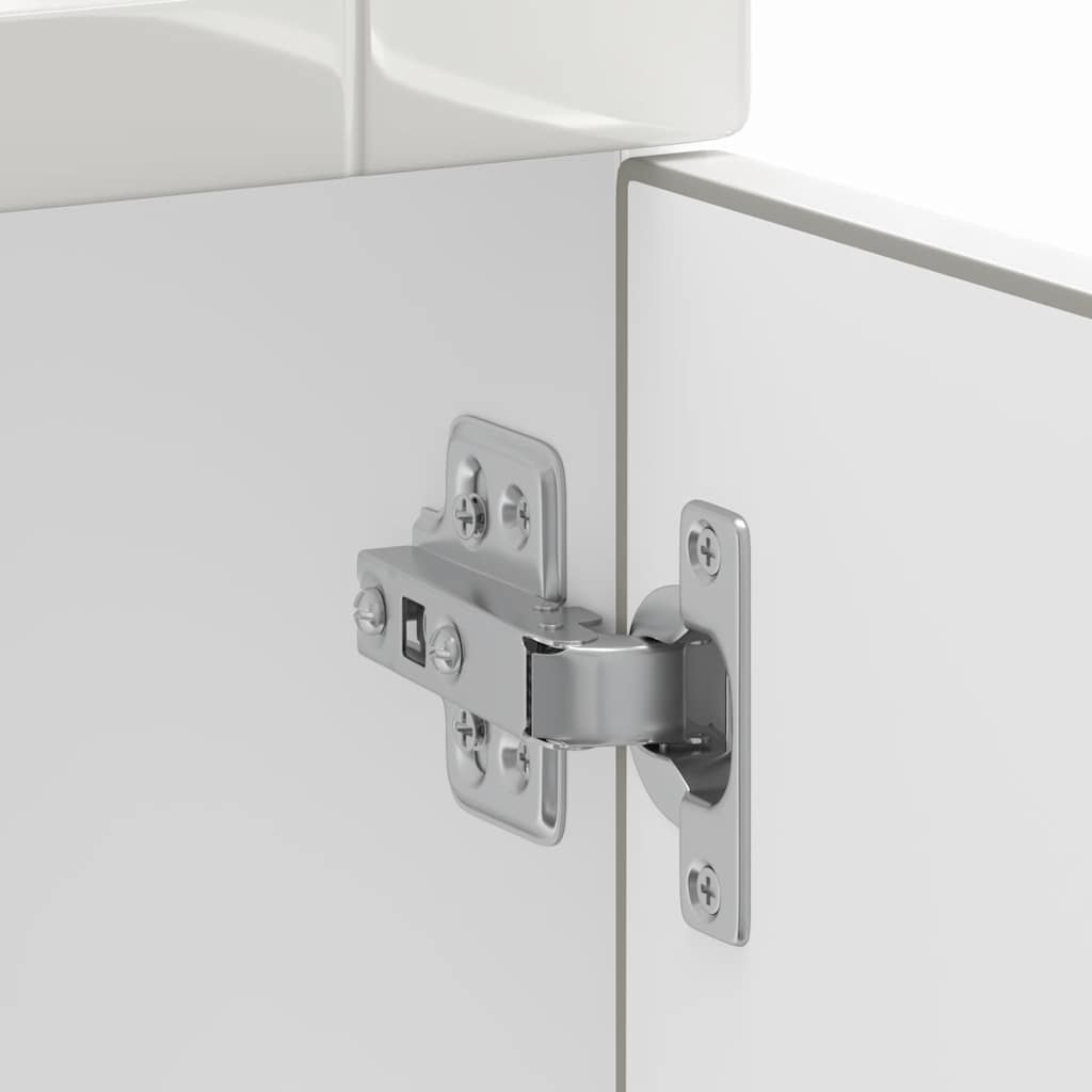 vidaXL Base da Cucina Porto Bianco Lucido in Legno Multistrato