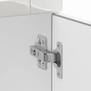 vidaXL Base da Cucina Porto Bianco Lucido in Legno Multistrato