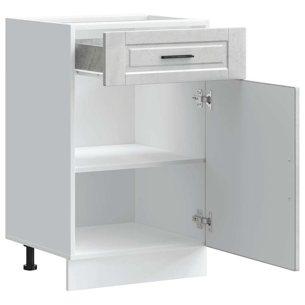 Base da Cucina Porto Grigio Cemento in Legno Multistrato 853961